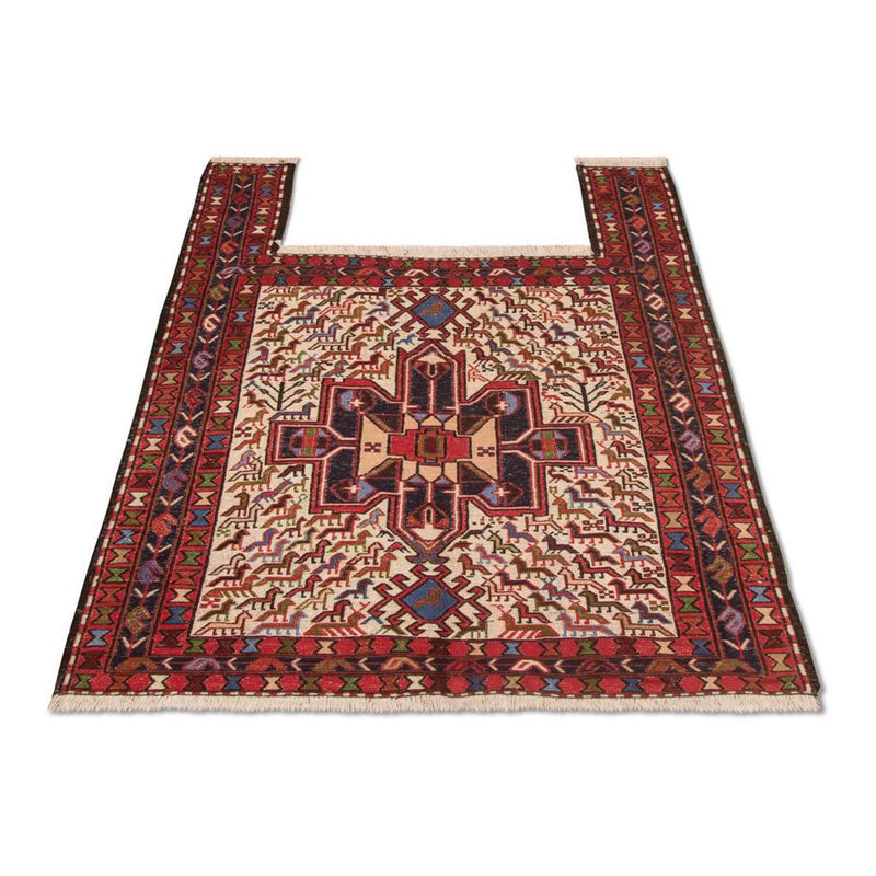 Alfombra Kelim - Oriental cuadrado  - 99 x 95 cm - beige