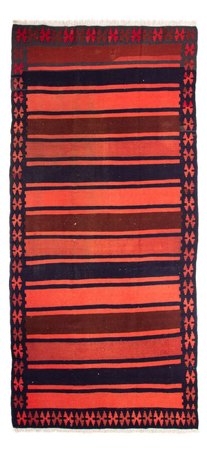 Alfombra de pasillo Alfombra Kelim - Antigua - 335 x 155 cm - multicolor