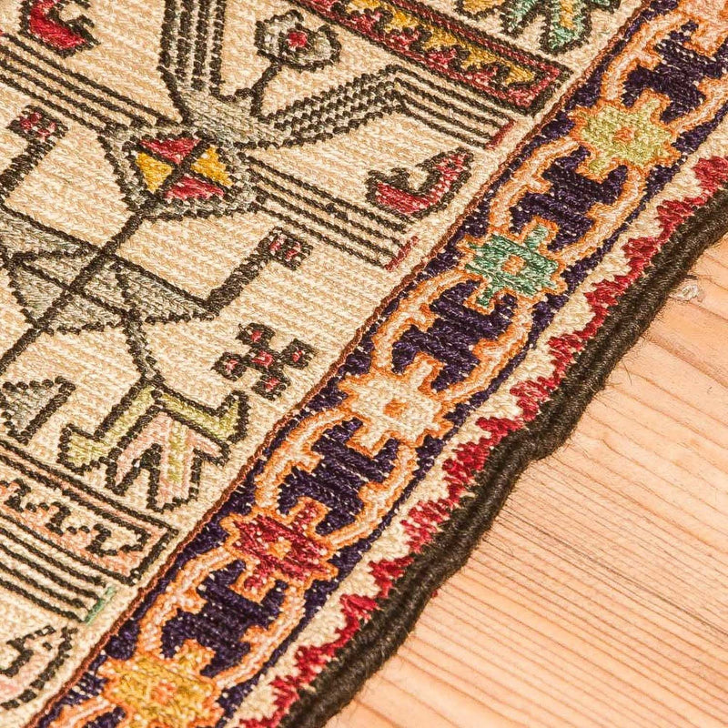 Alfombra Kelim - Oriental - 97 x 75 cm - rojo