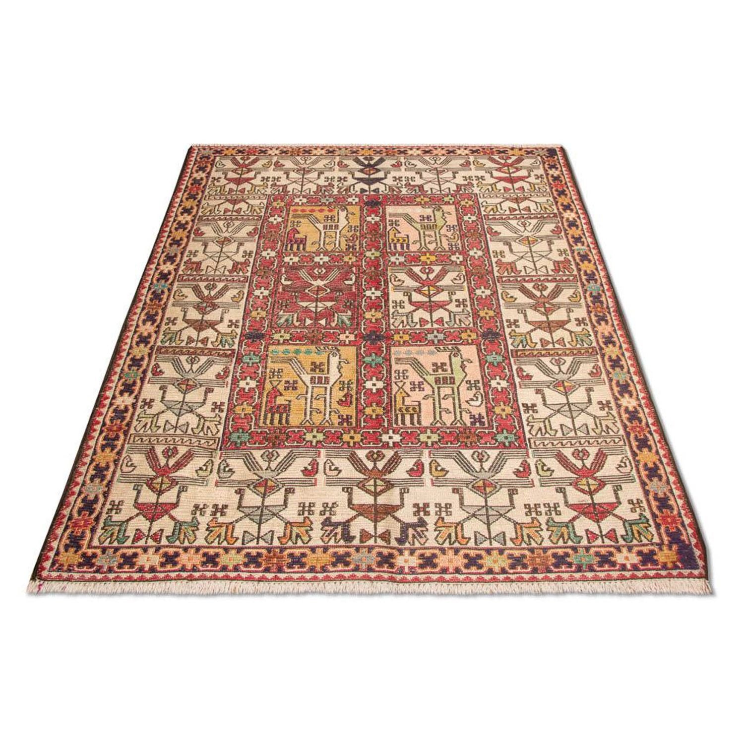 Alfombra Kelim - Oriental - 97 x 75 cm - rojo