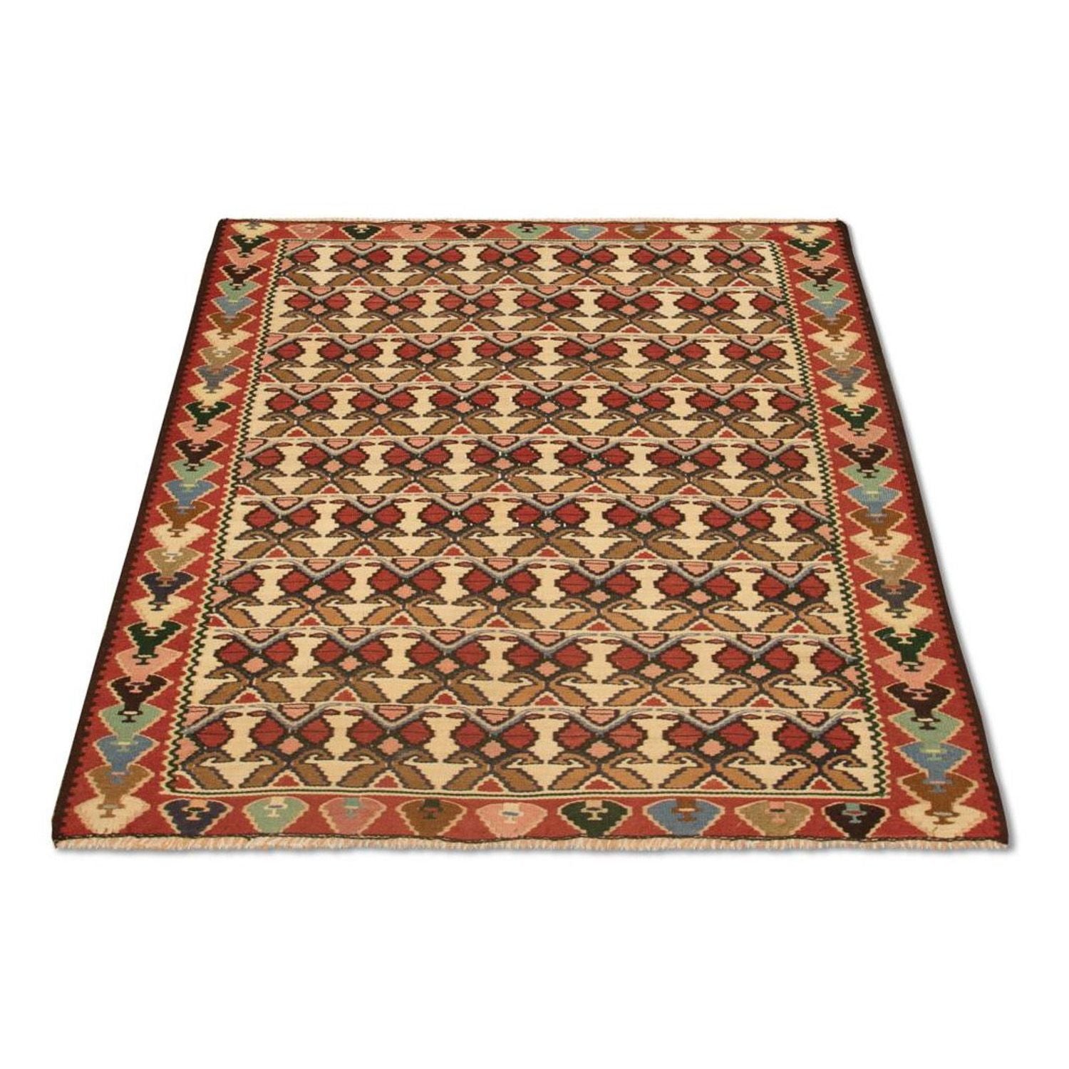 Alfombra Kelim - Antigua - 143 x 119 cm - beige