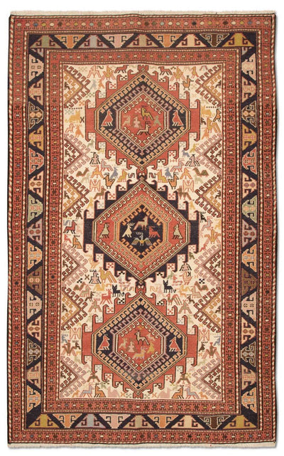 Kilim de seda Alfombra 122x194cm