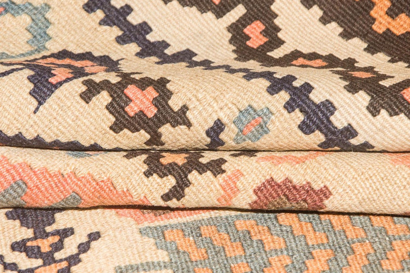 Alfombra de pasillo Alfombra Kelim - Antigua - 195 x 108 cm - beige