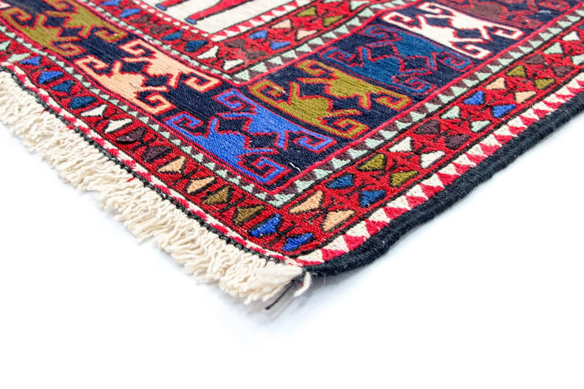 Kilim de seda Alfombra 118x212cm