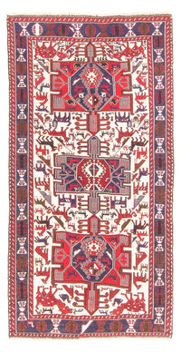 Alfombra de pasillo Alfombra Kelim - Oriental - 205 x 110 cm - crema