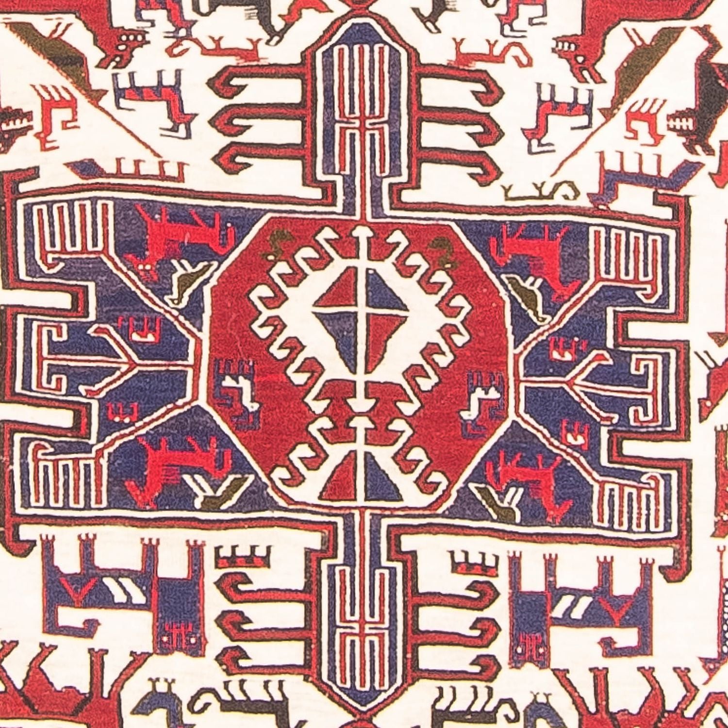 Alfombra de pasillo Alfombra Kelim - Oriental - 205 x 110 cm - crema