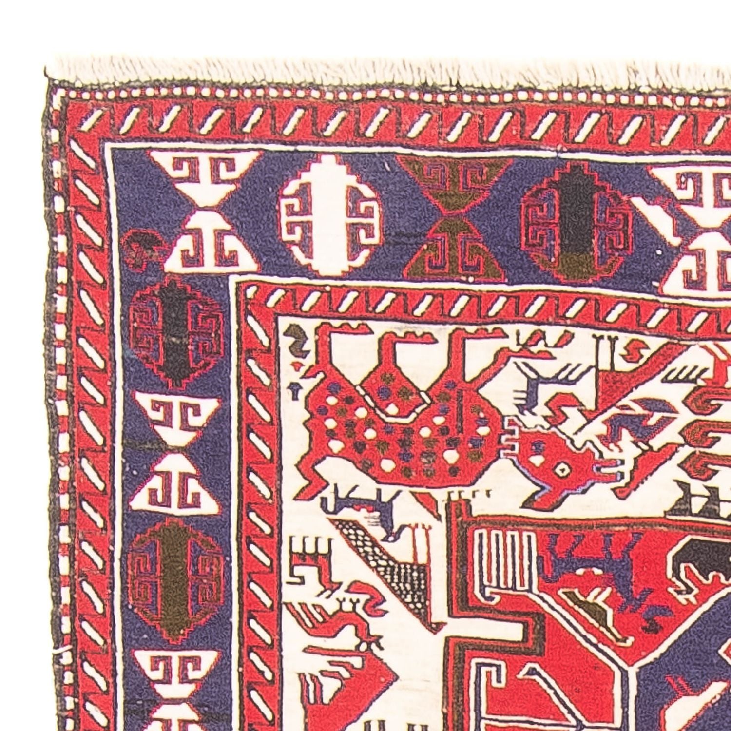 Alfombra de pasillo Alfombra Kelim - Oriental - 205 x 110 cm - crema