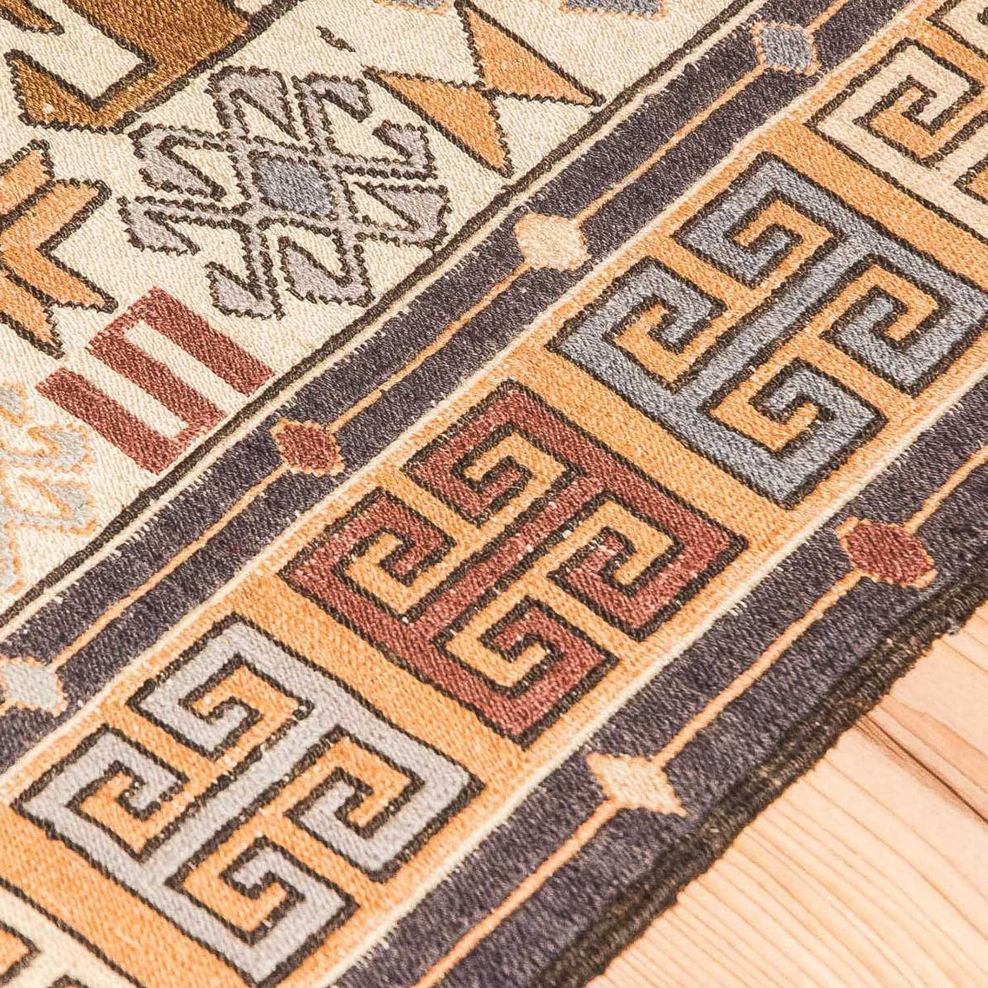 Kilim de seda Alfombra 210x115cm