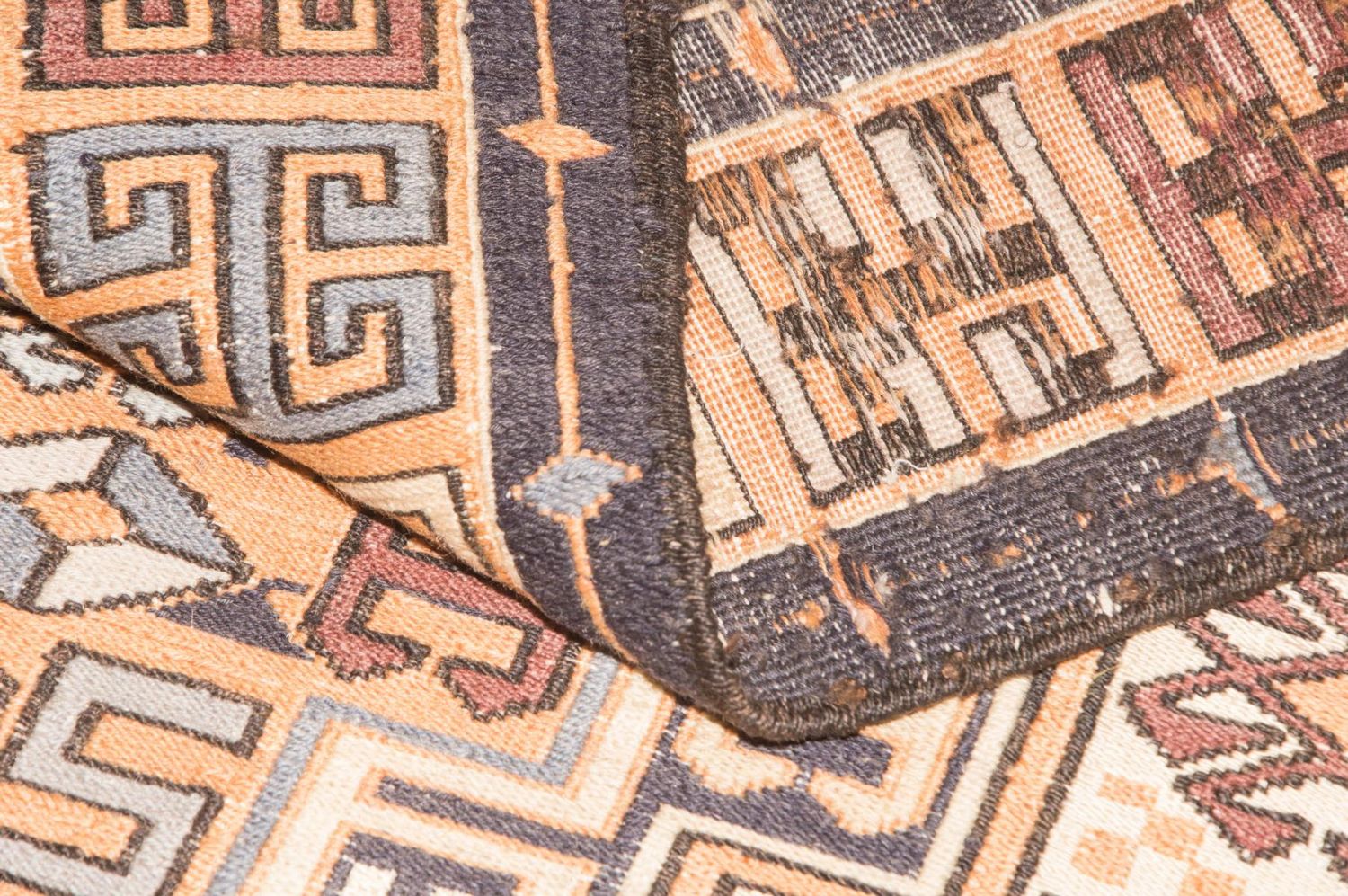 Alfombra de pasillo Alfombra Kelim - Oriental - 210 x 115 cm - beige