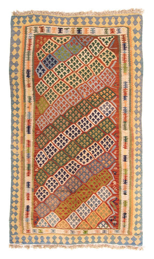 Alfombra Kelim - Antigua - 220 x 130 cm - multicolor