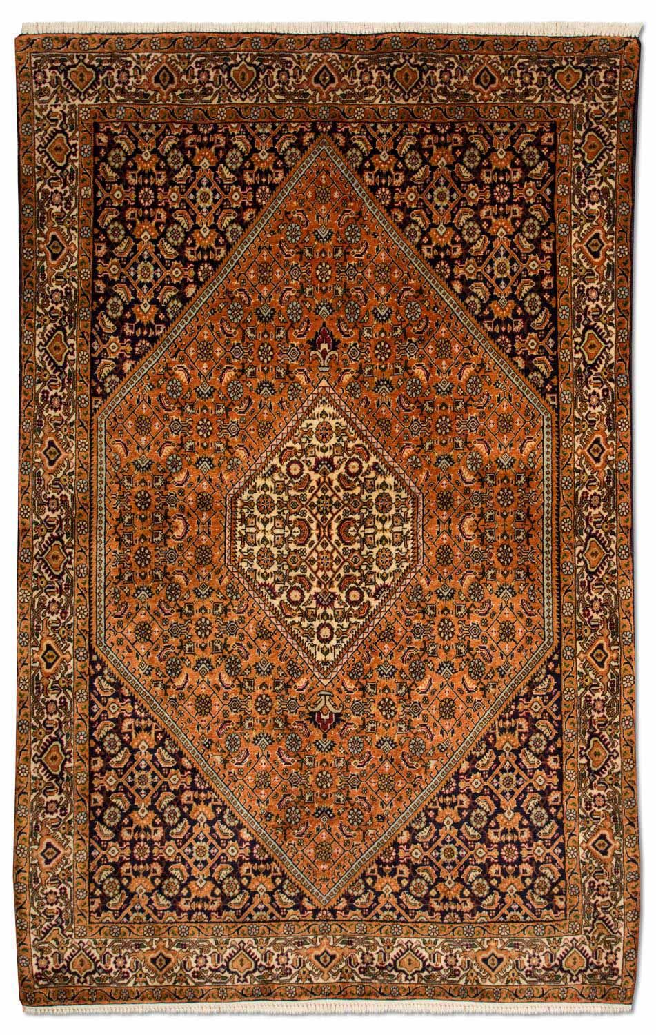 Alfombra persa - Bidjar - 190 x 127 cm - marrón claro
