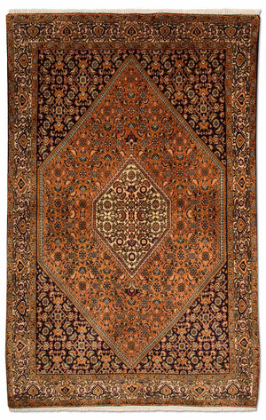 Alfombra persa - Bidjar - 190 x 127 cm - marrón claro