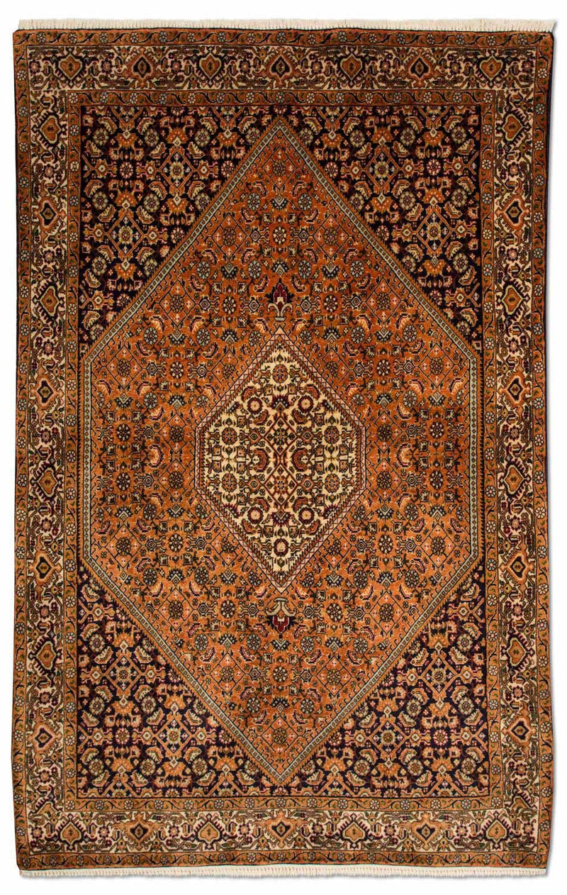 Alfombra persa - Bidjar - 190 x 127 cm - marrón claro