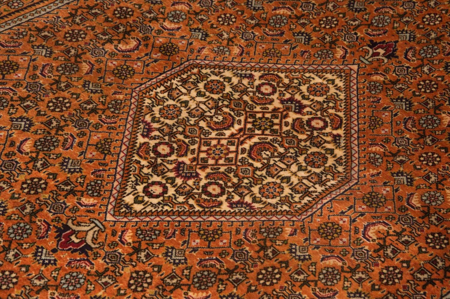 Alfombra persa - Bidjar - 190 x 127 cm - marrón claro
