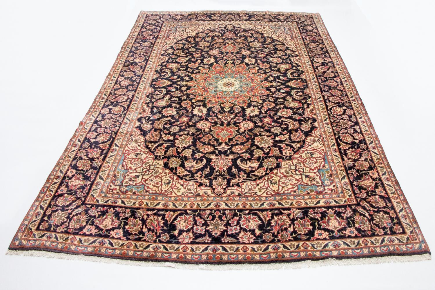 Alfombra persa - Clásica - 412 x 295 cm - azul oscuro