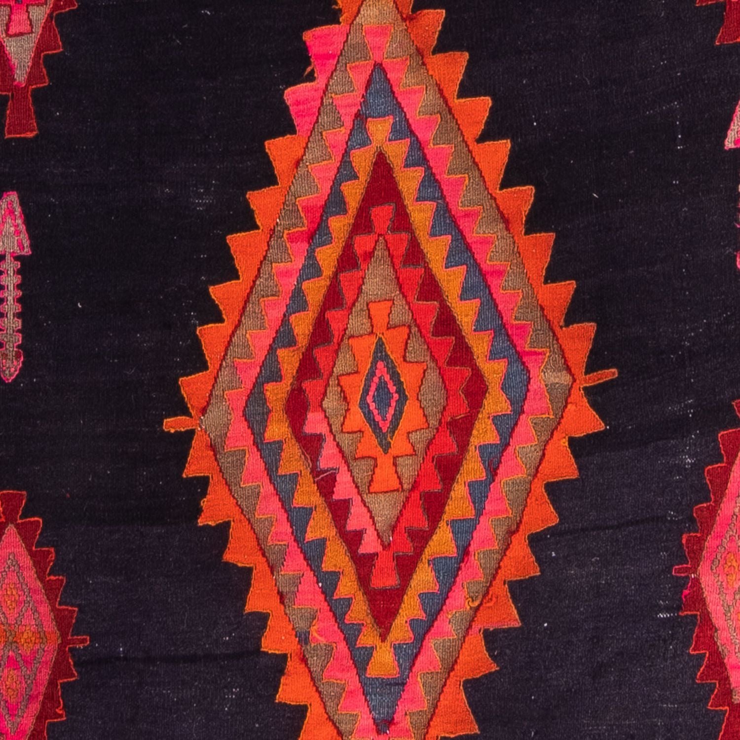 Alfombra de pasillo Alfombra Kelim - Antigua - 315 x 150 cm - multicolor