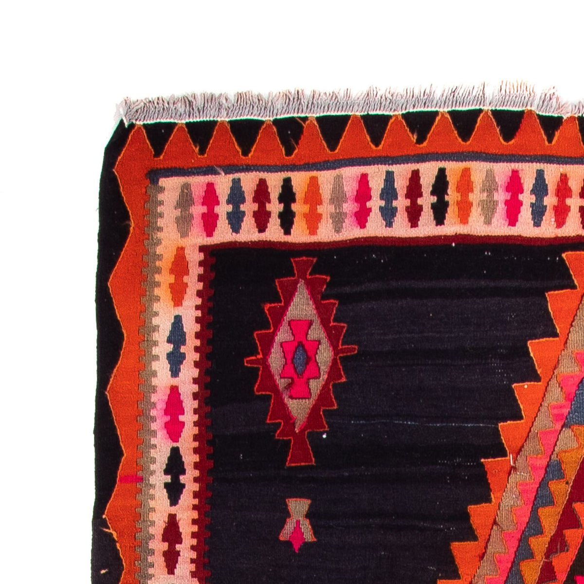 Alfombra de pasillo Alfombra Kelim - Antigua - 315 x 150 cm - multicolor