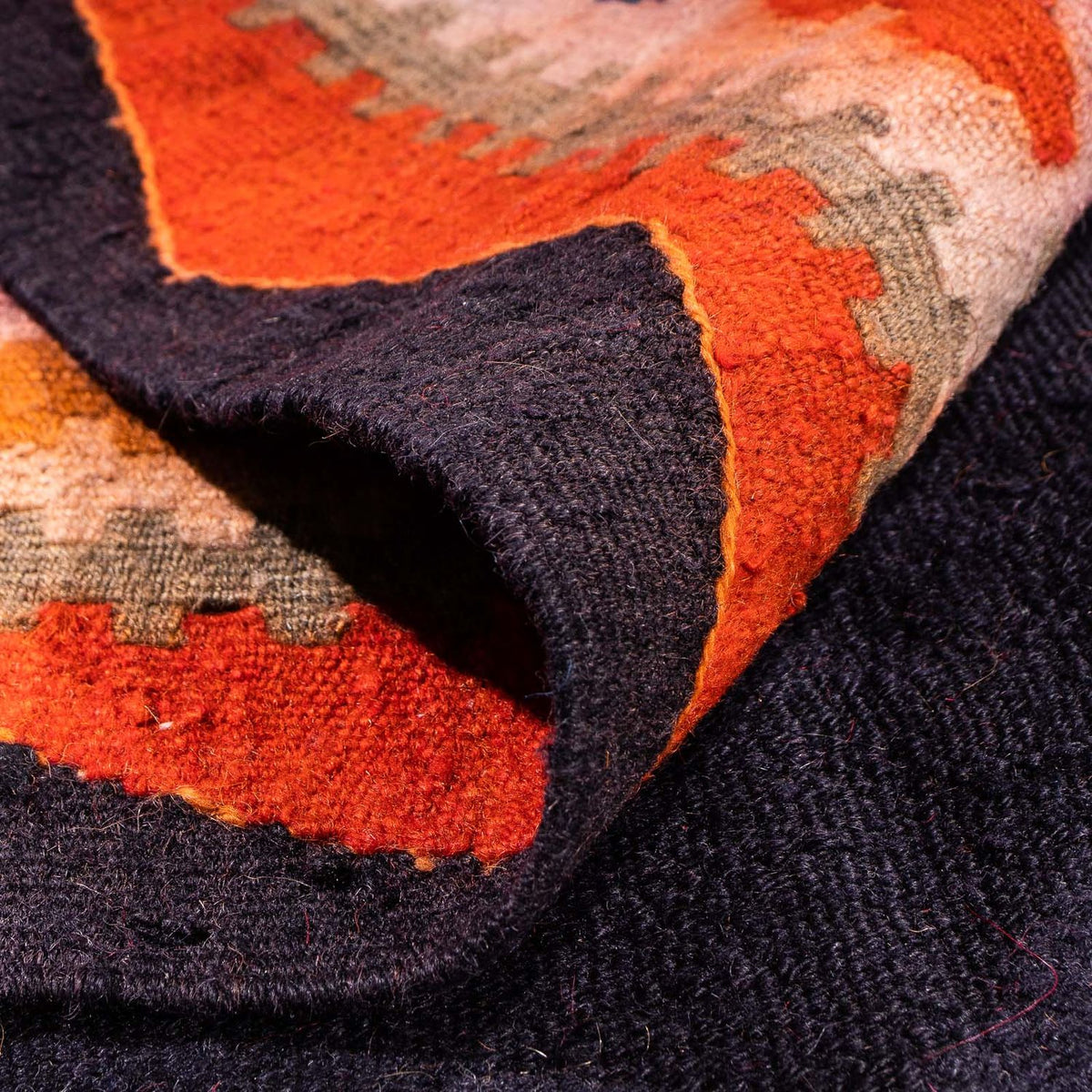 Alfombra de pasillo Alfombra Kelim - Antigua - 315 x 150 cm - multicolor