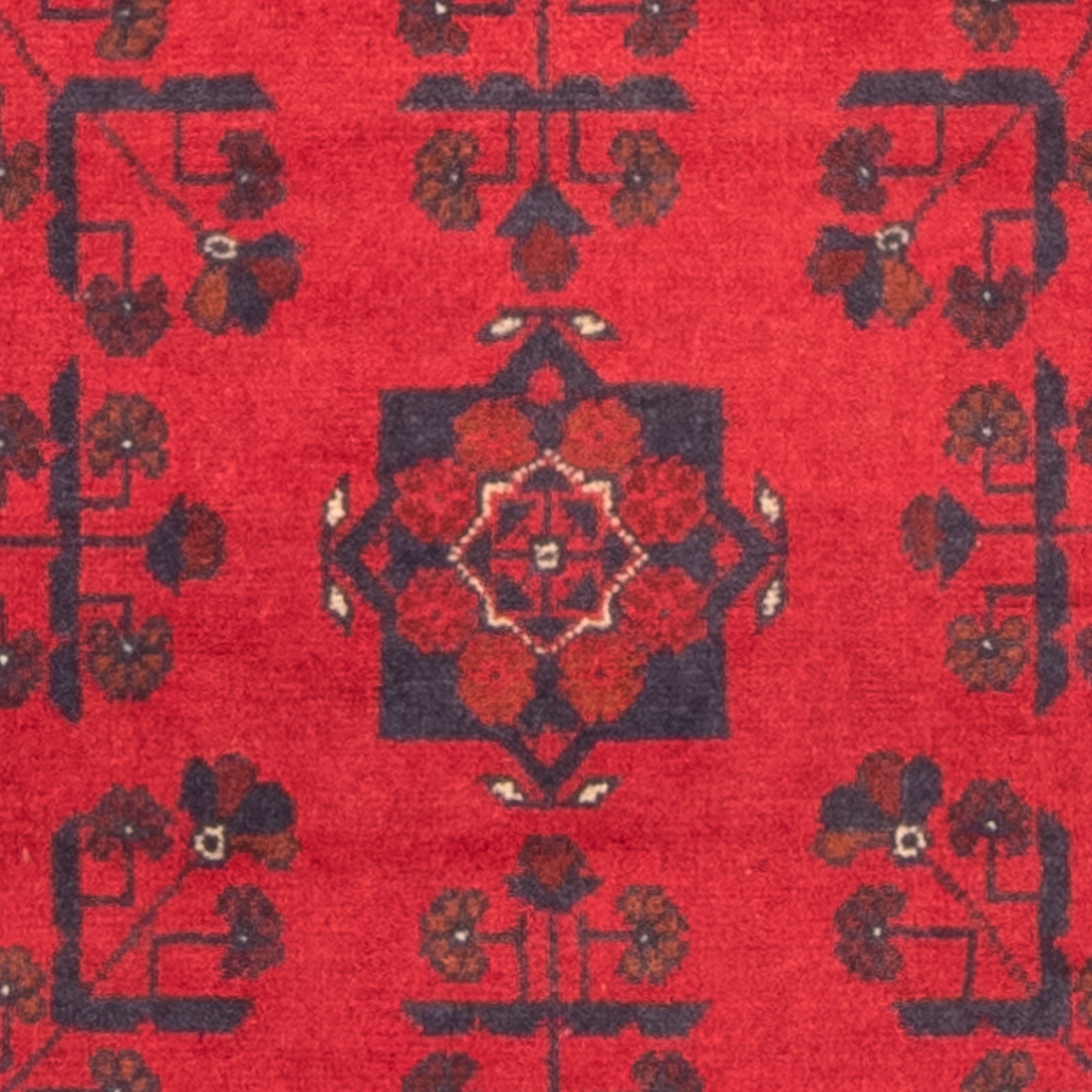 Alfombra de pasillo Alfombra afgana - Kunduz - 289 x 77 cm - rojo