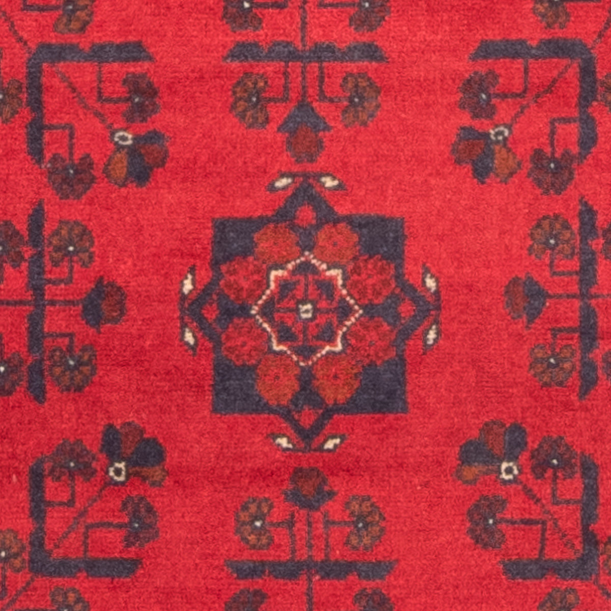 Alfombra de pasillo Alfombra afgana - Kunduz - 289 x 77 cm - rojo