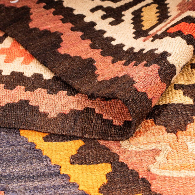 Alfombra de pasillo Alfombra Kelim - Antigua - 275 x 140 cm - multicolor