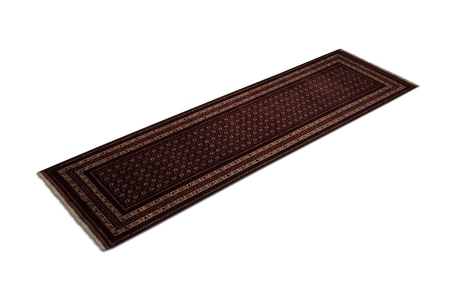Alfombra de pasillo Alfombra afgana - Bukhara - 292 x 86 cm - rojo