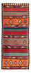 Alfombra de pasillo Alfombra Kelim - Antigua - 350 x 150 cm - multicolor