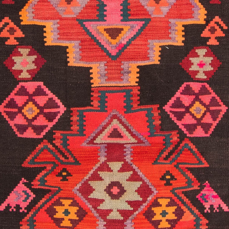 Alfombra de pasillo Alfombra Kelim - Antigua - 335 x 150 cm - multicolor