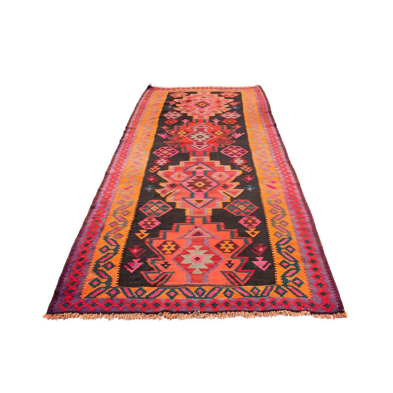 Alfombra de pasillo Alfombra Kelim - Antigua - 335 x 150 cm - multicolor
