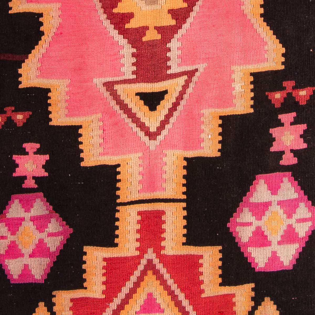 Alfombra de pasillo Alfombra Kelim - Antigua - 330 x 150 cm - multicolor