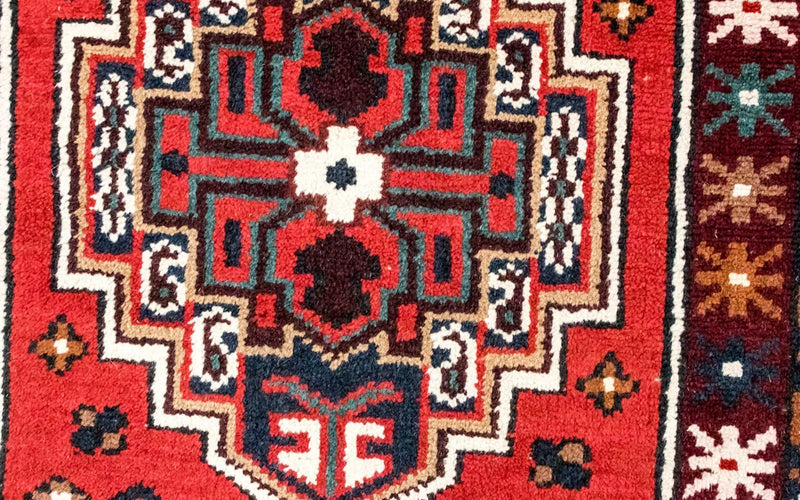 Alfombra oriental - 160 x 90 cm - rojo