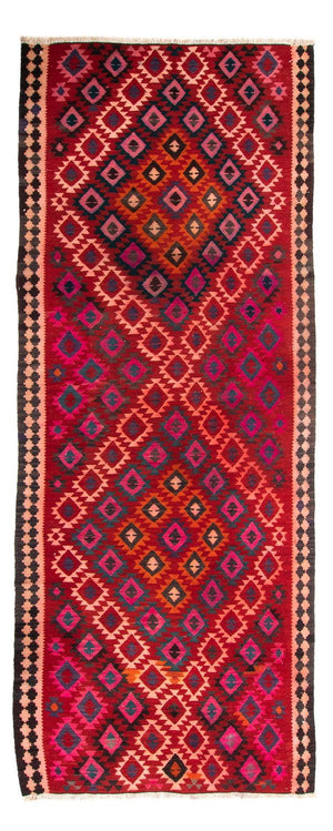 Alfombra de pasillo Alfombra Kelim - Antigua - 350 x 150 cm - multicolor