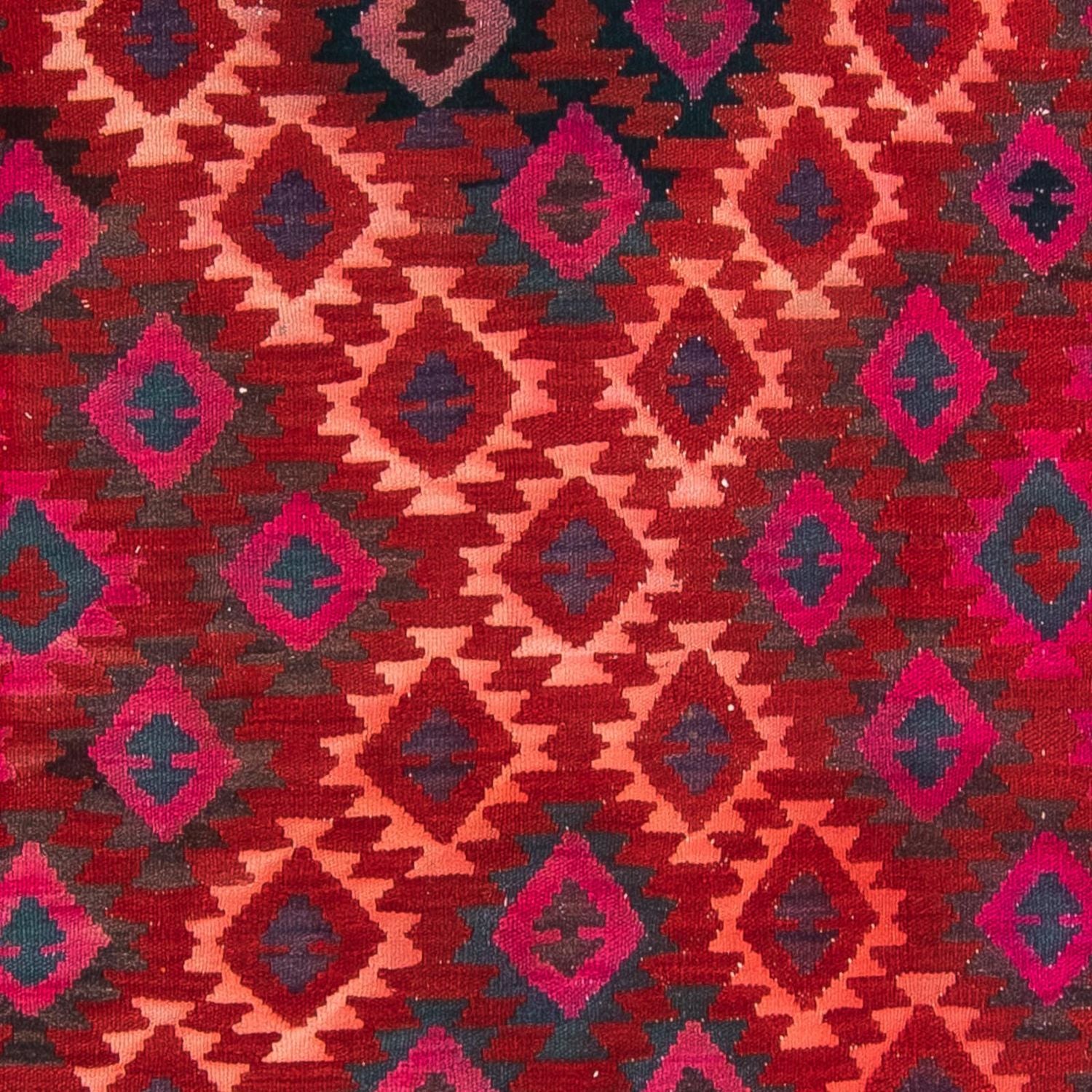 Alfombra de pasillo Alfombra Kelim - Antigua - 350 x 150 cm - multicolor