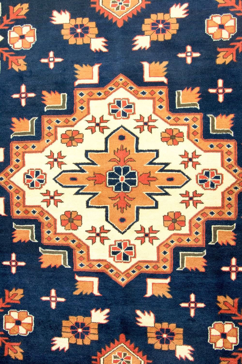 Alfombra afgana - Hatschlu - 261 x 207 cm - azul