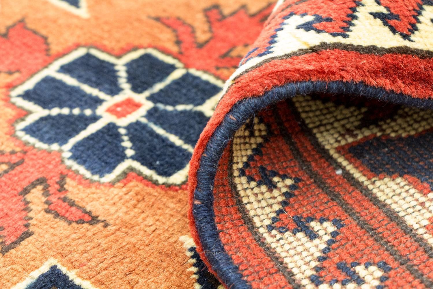 Alfombra afgana - Hatschlu - 261 x 207 cm - azul