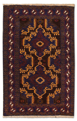 Alfombra Belutsch - 133 x 81 cm - azul