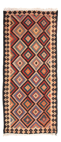 Alfombra de pasillo Alfombra Kelim - Antigua - 225 x 112 cm - multicolor