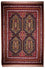 Alfombra afgana - 145 x 92 cm - azul