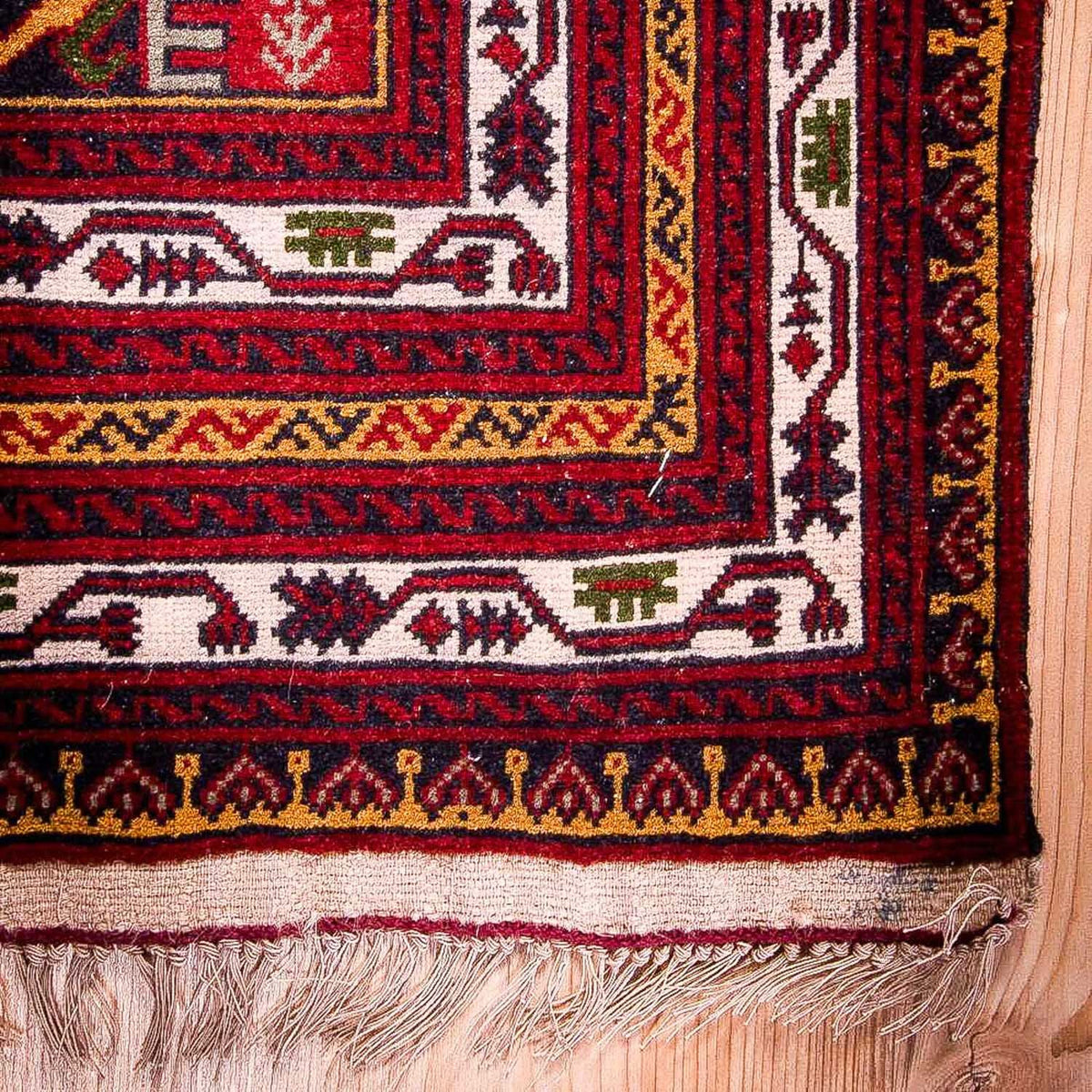 Alfombra afgana - 145 x 92 cm - azul