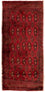 Alfombra Turkaman - 130 x 60 cm - rojo