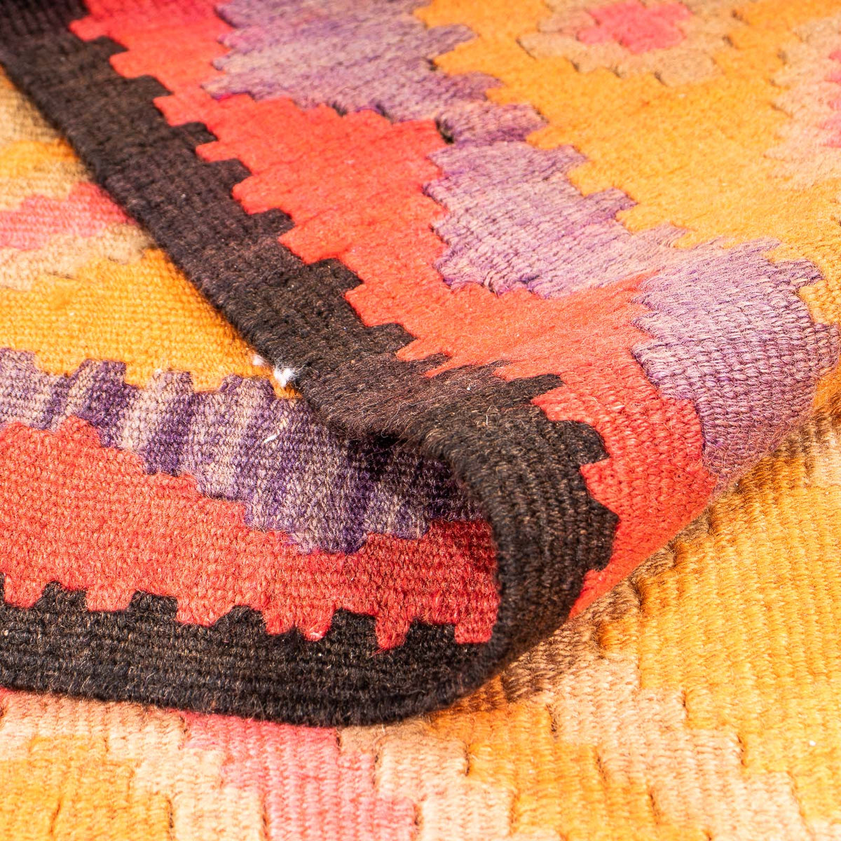 Alfombra de pasillo Alfombra Kelim - Antigua - 305 x 160 cm - multicolor