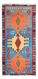 Kilim antiguo Alfombra 140x280cm