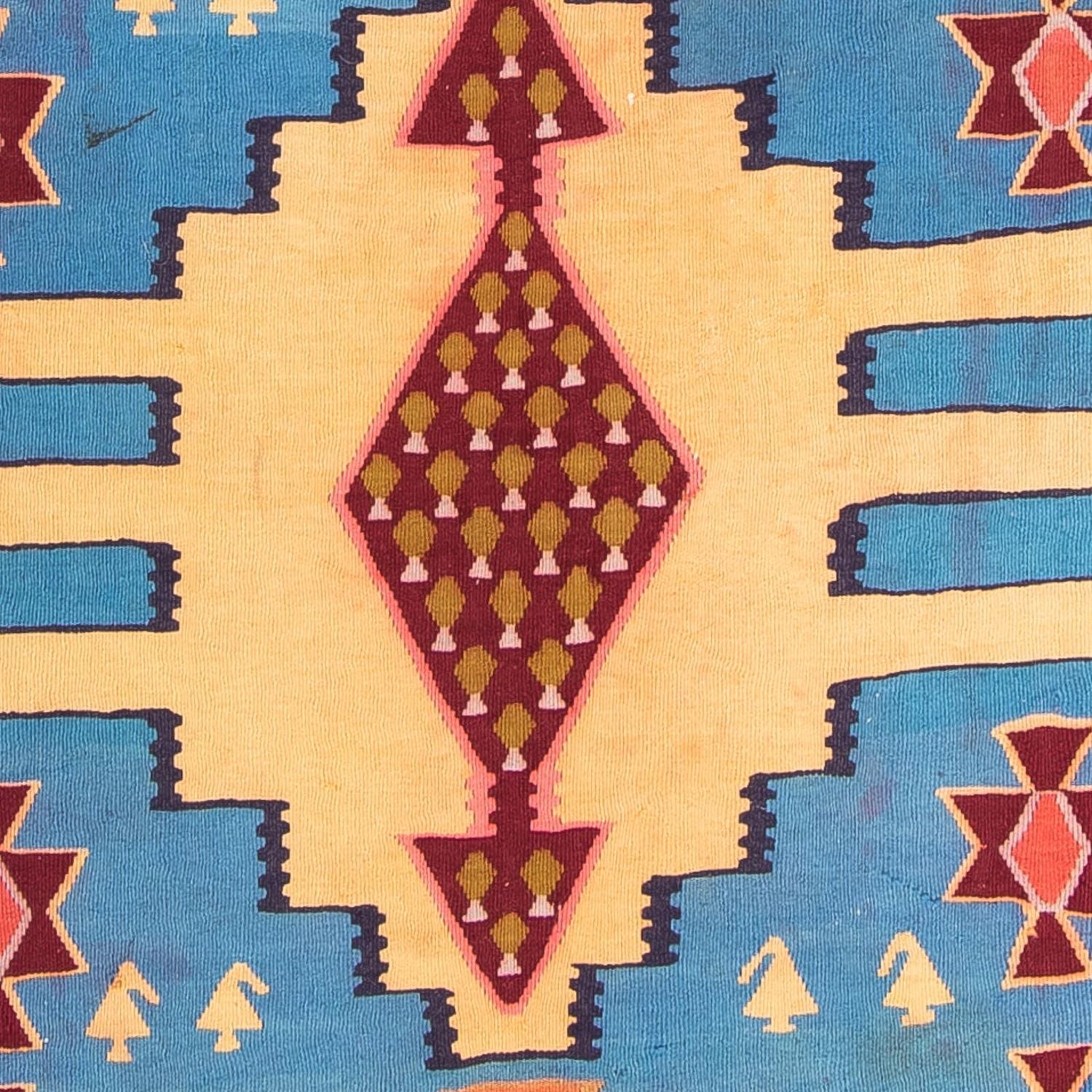 Alfombra de pasillo Alfombra Kelim - Antigua - 280 x 140 cm - multicolor