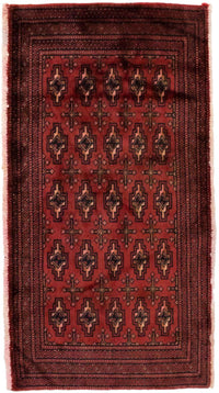 Alfombra Turkaman - 130 x 60 cm - rojo