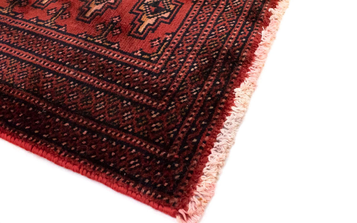 Alfombra Turkaman - 130 x 60 cm - rojo