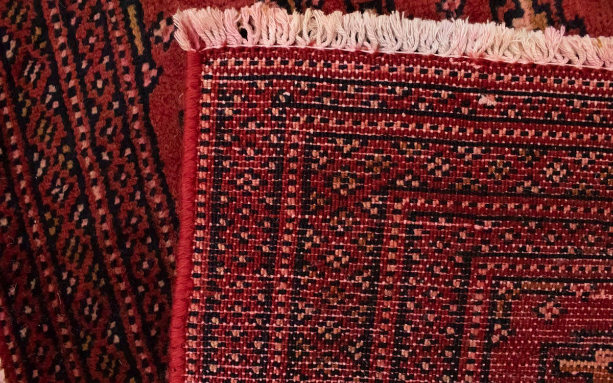 Alfombra Turkaman - 130 x 60 cm - rojo