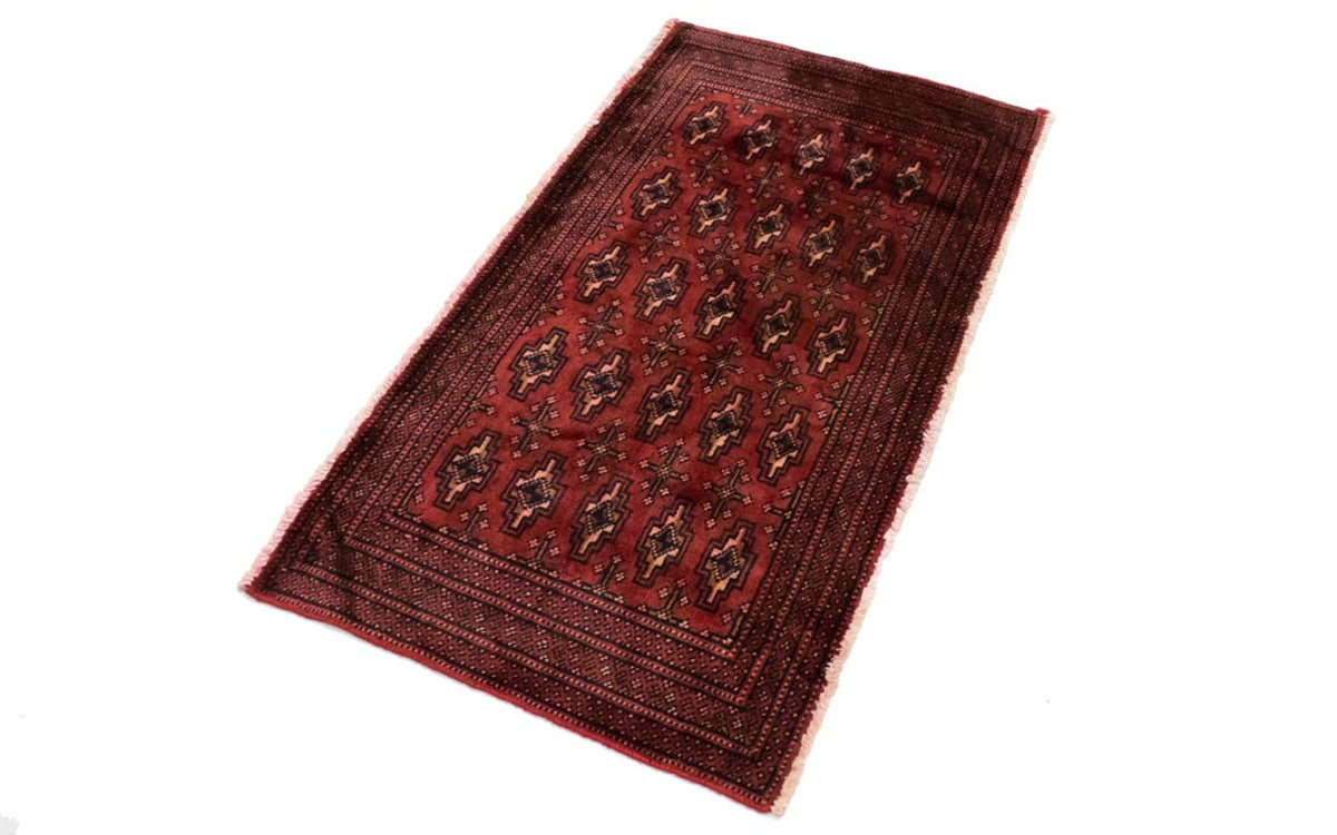 Alfombra Turkaman - 130 x 60 cm - rojo