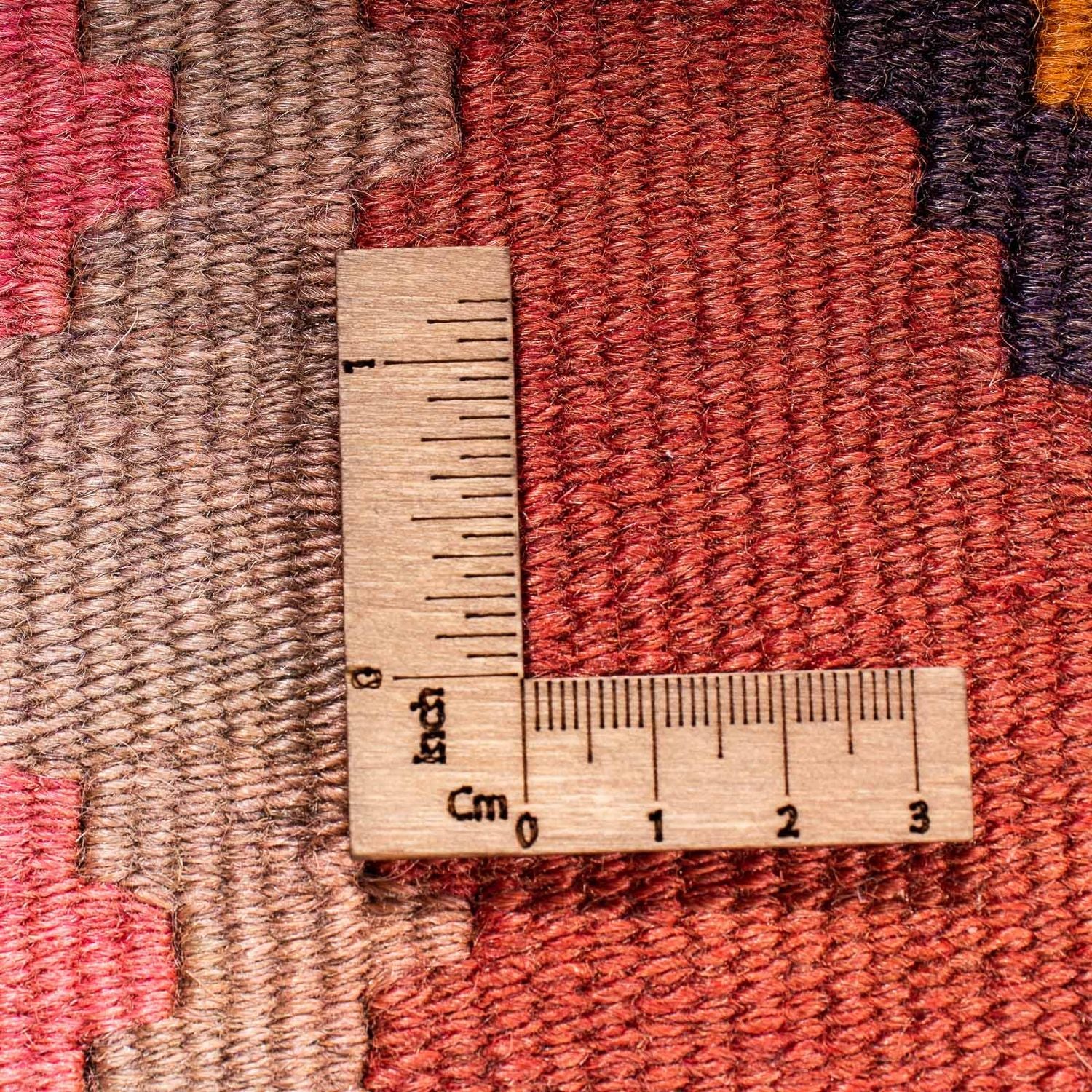 Alfombra de pasillo Alfombra Kelim - Antigua - 340 x 155 cm - multicolor