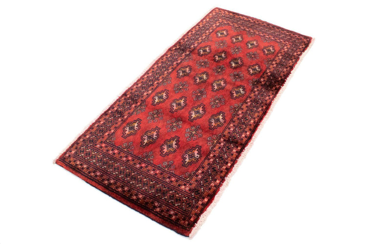 Alfombra Turkaman - 130 x 60 cm - rojo