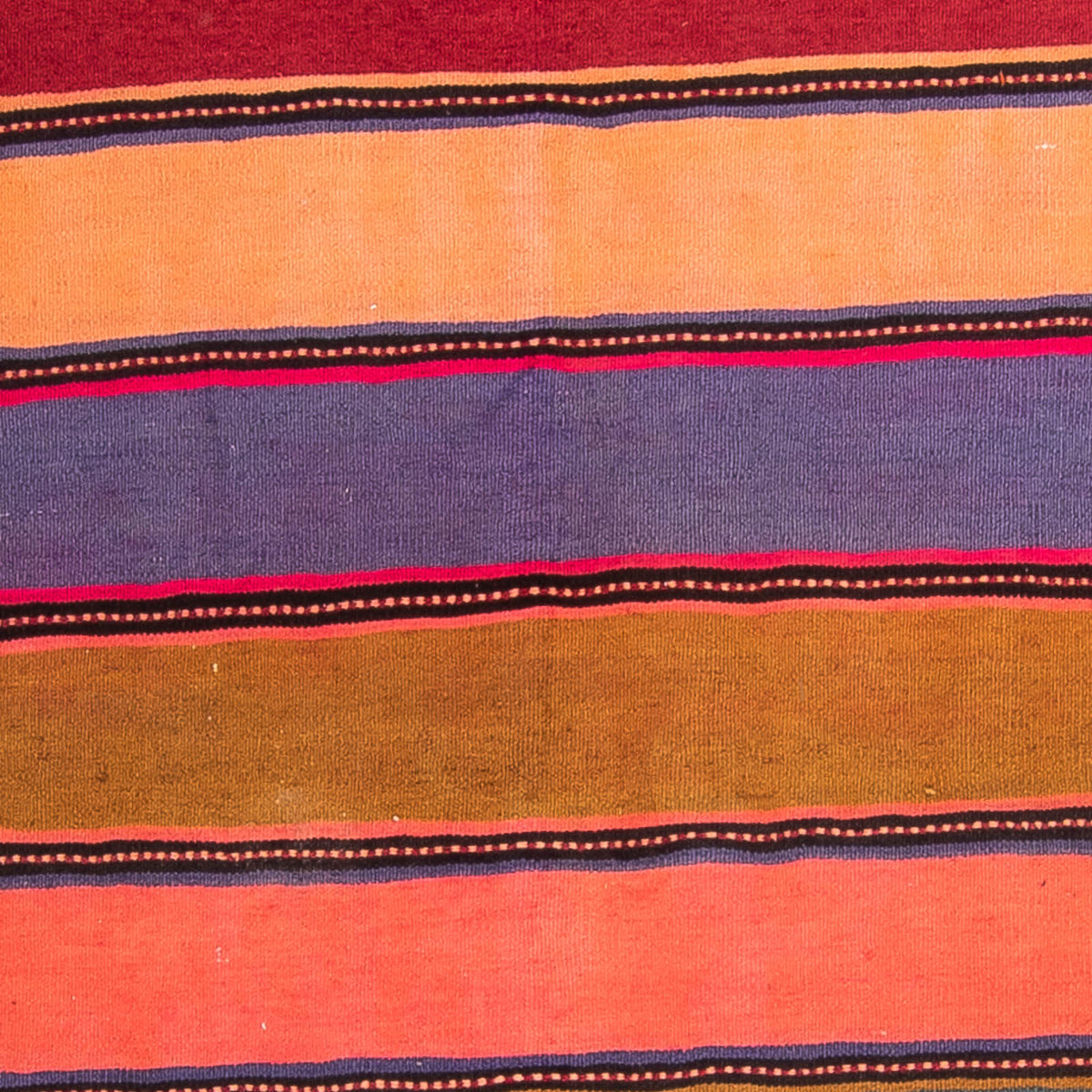 Alfombra de pasillo Alfombra Kelim - Antigua - 370 x 137 cm - multicolor